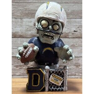 San Diego Chargers Zombie Figure with Helmet Statue Forever Collectibles NFL